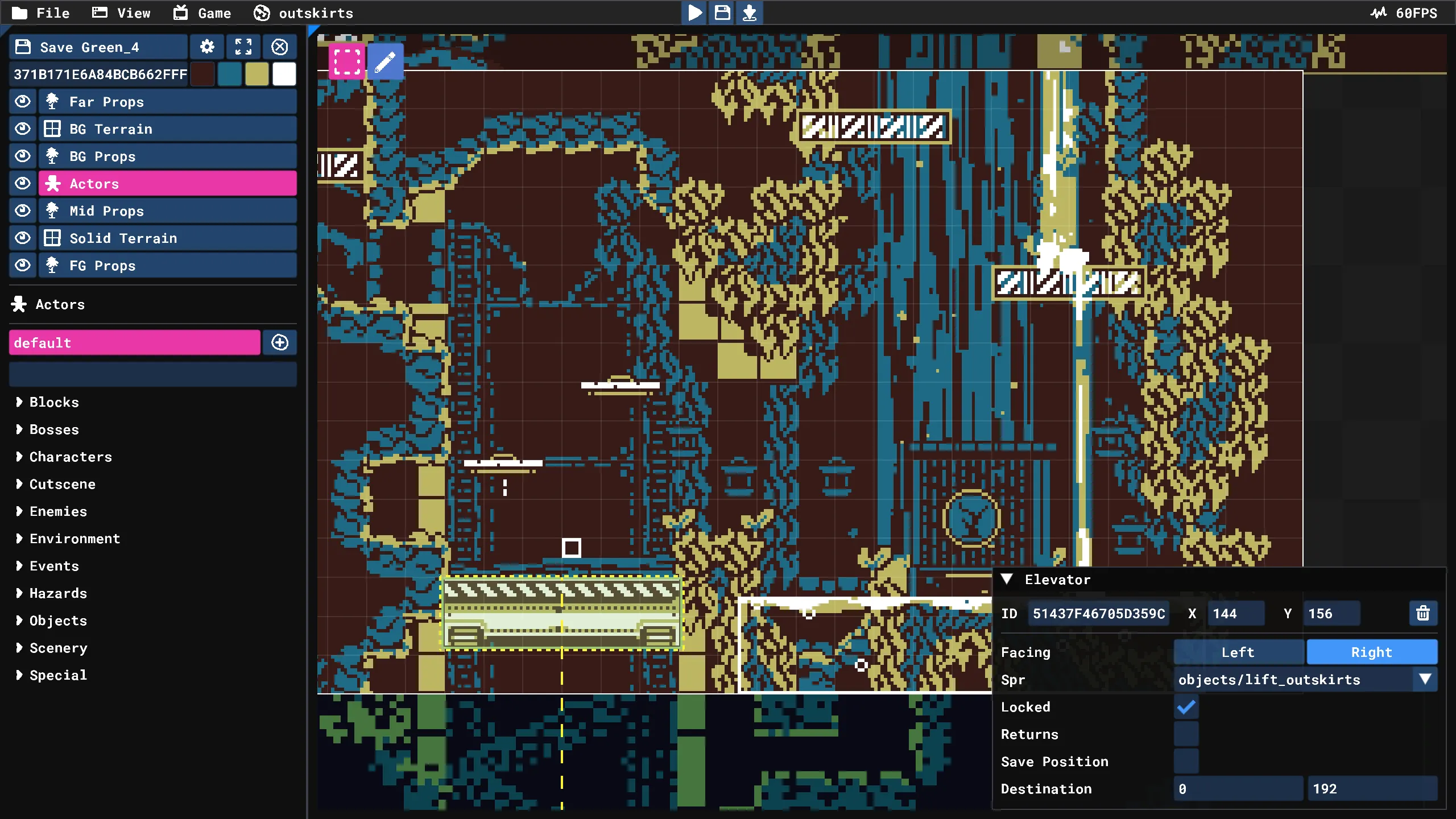 A small custom level editor for City of None using Dear ImGui