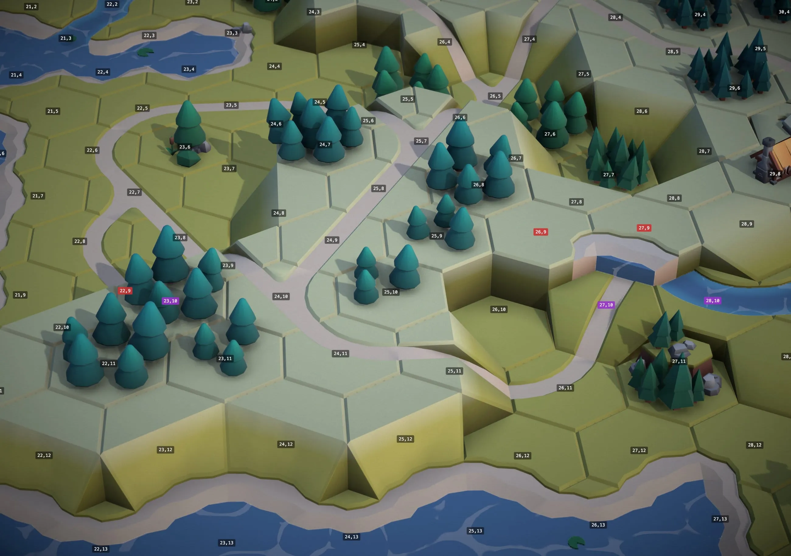 Before: neighbor conflict blocks the solve