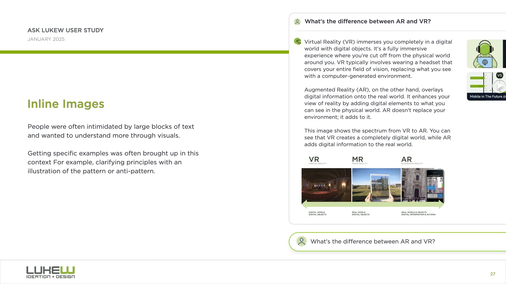 responding with images in AI interfaces