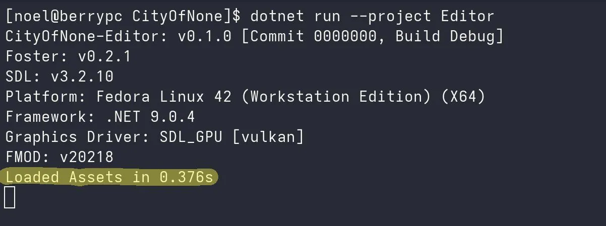 Assets loading in 0.4 seconds