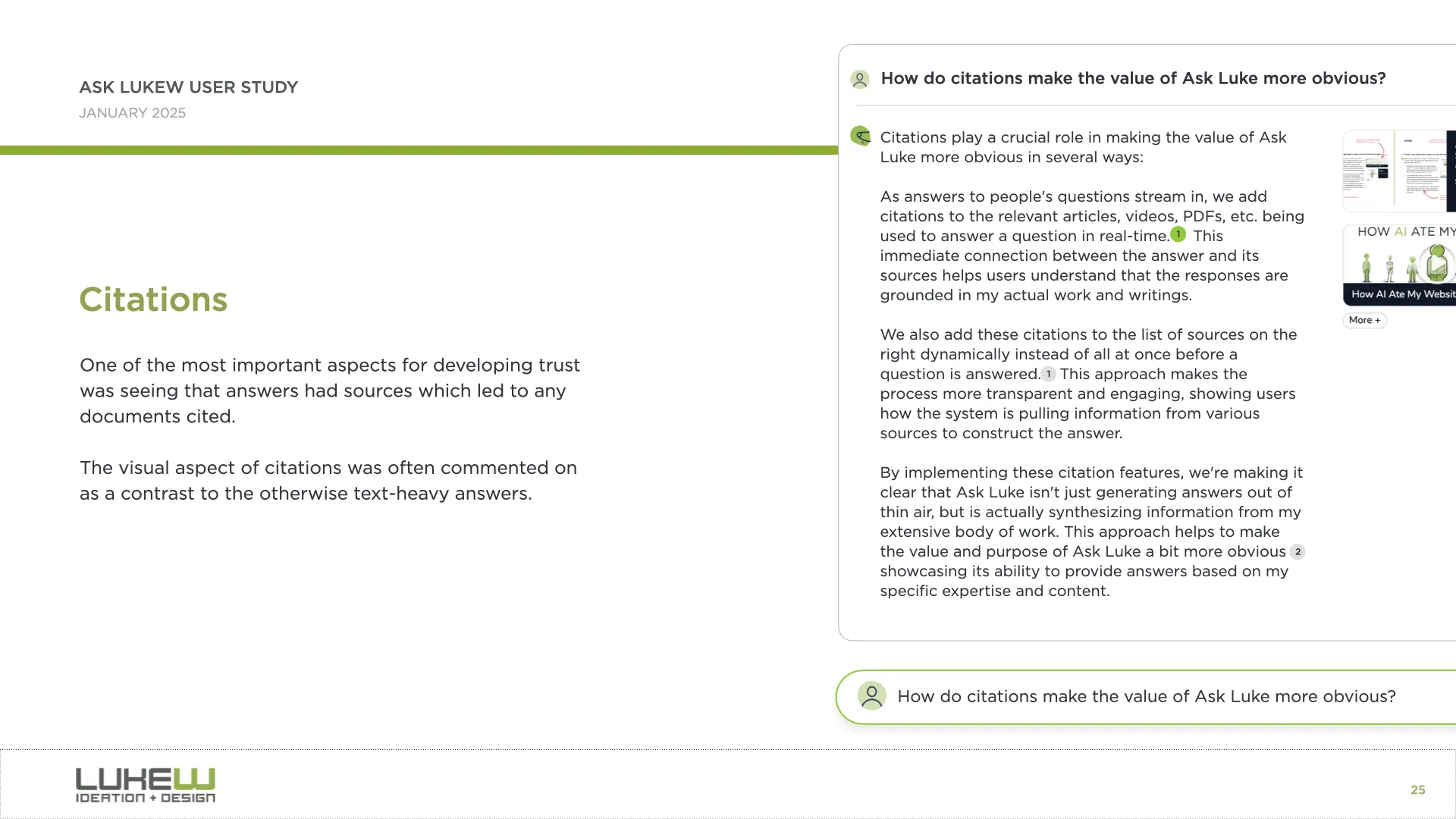 citations in AI interfaces