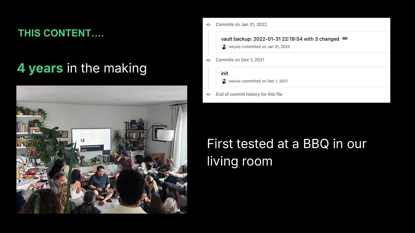 4 years in the making - first tested at a BBQ